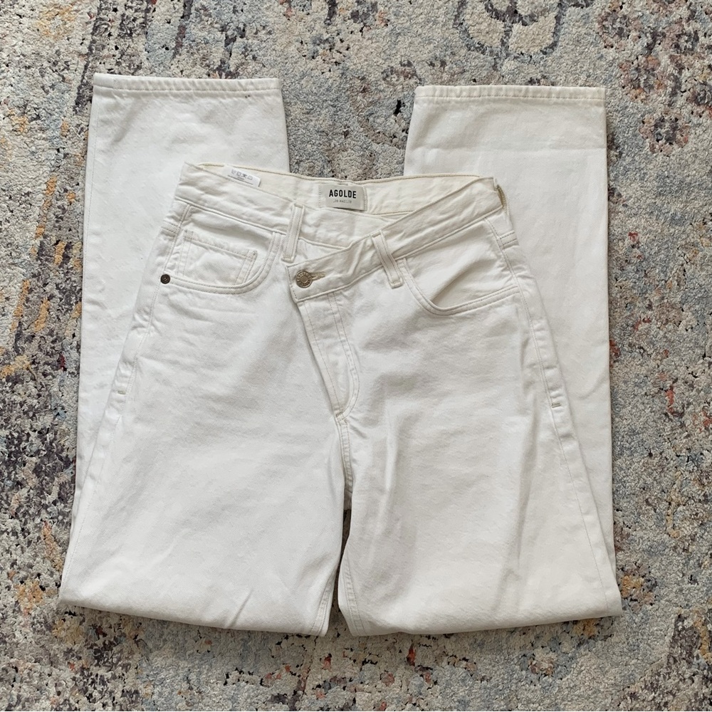 AGOLDE Criss-cross Jeans - Ivory